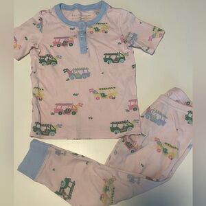 The Beaufort Bonnet Company golf cart girls pajamas size: 3T GUC